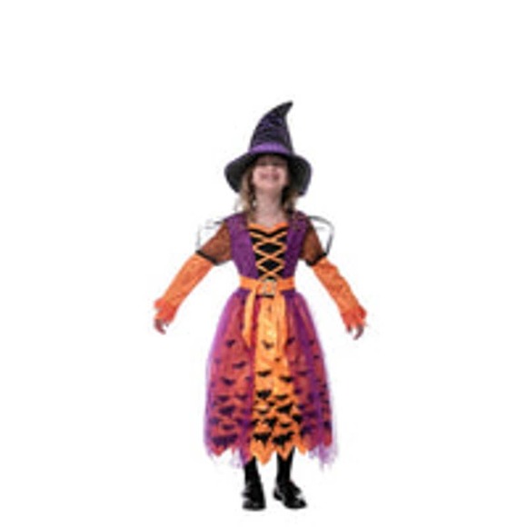 Halloween Child light up polka dots witch tutu costume for girl dress up MEDIUM - Picture 1 of 7